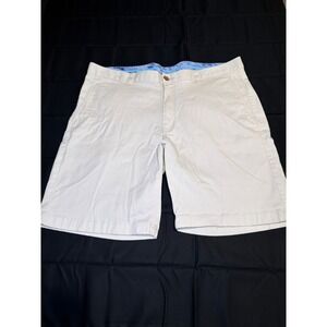 Tommy Bahama Mens Chino Shorts Size 40 Cream Off White Cotton Blend Casual